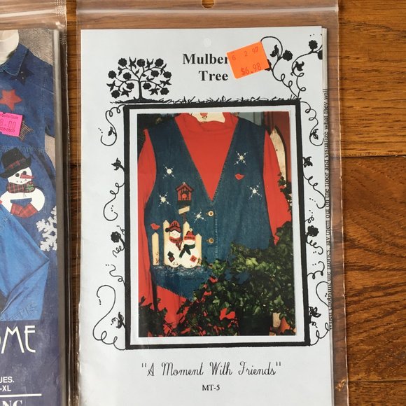 Lot of 10 Crafts Sewing Applique Christmas Santa Snowman Angel Patterns 1990's - Picture 5 of 11